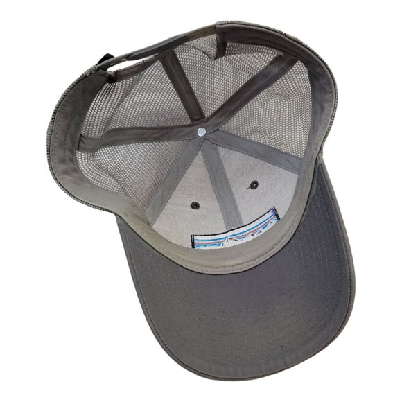 Patagonia Logo Patch Mesh Snapback Cap Trucker Gray Baseball Adjustable Hat - Picture 11 of 11